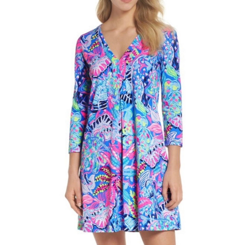 Lilly Pulitzer Amina Dress Fantasy Garden